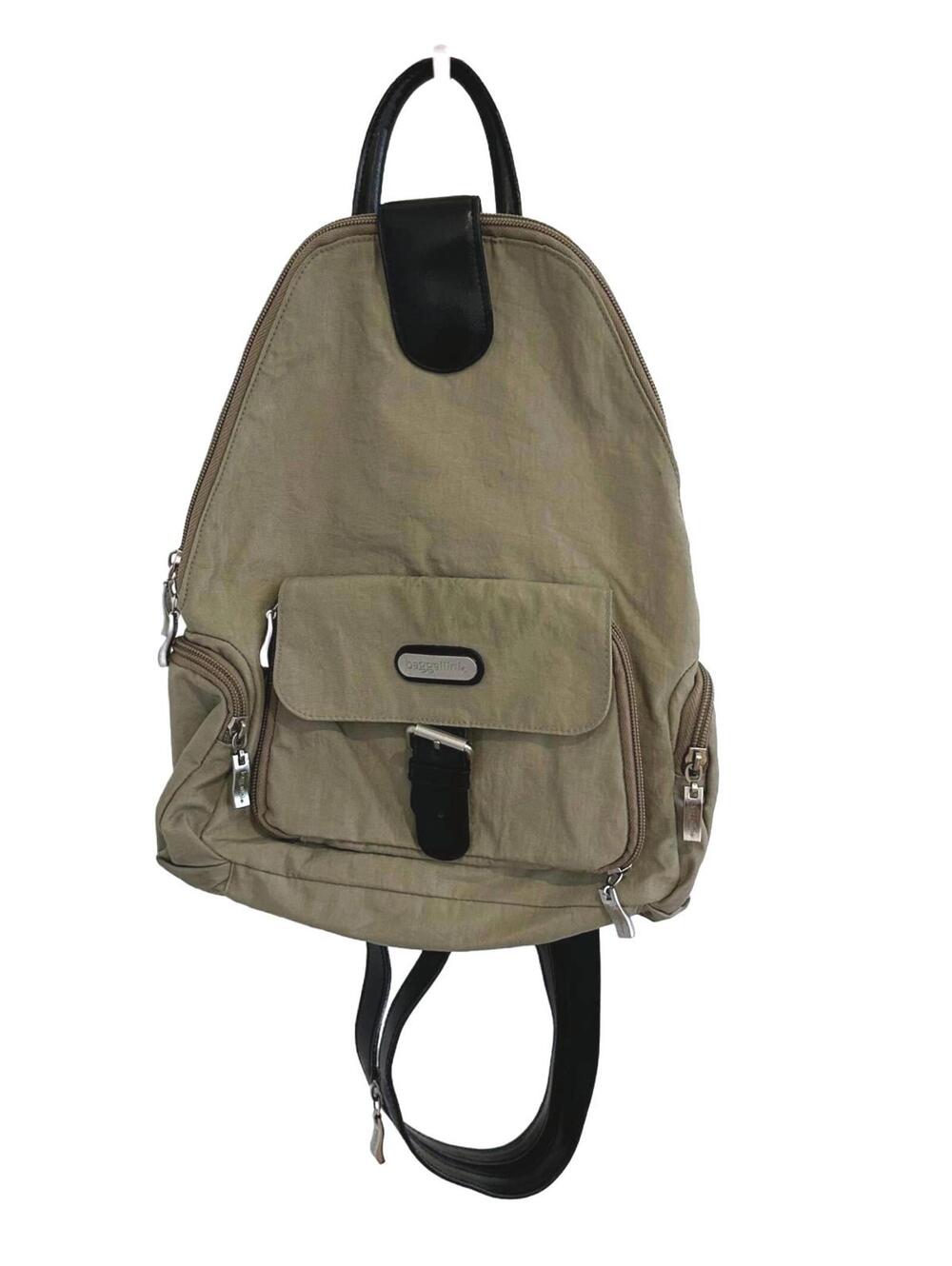 Baggallini Tan Nylon Convertible Lightweight Backpack